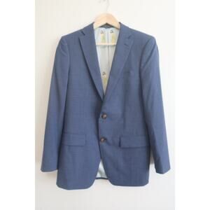 Indochino Men's Blue Blazer Jacket Novelty Hula Girl Interior